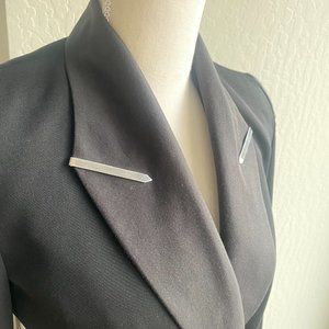 Alexander Wang Black Blazer with Metal Detailing Size Small